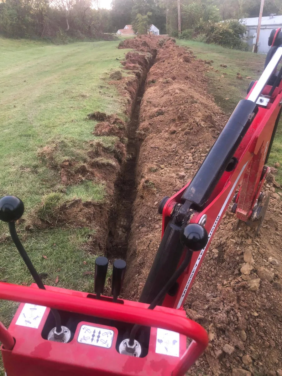 MF 6 inch Trenching Bucket for CB-65, CB-75, CB-85, BH-2720 backhoes image 2